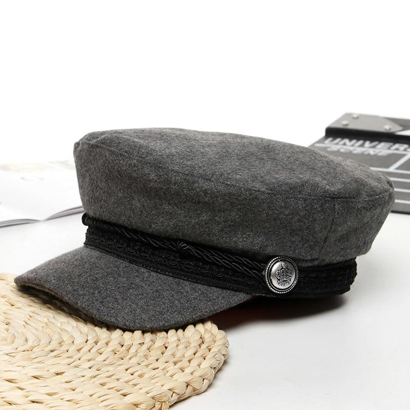 Caps and Hats DimGray Fashionable French Newsboy Cap Style Beret