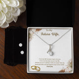 Jewelry Alluring Beauty Necklace and Cubic Zirconia Earring Set For My Future Wife