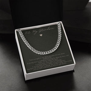 Jewelry Cuban Link Chain For Grandson - 3