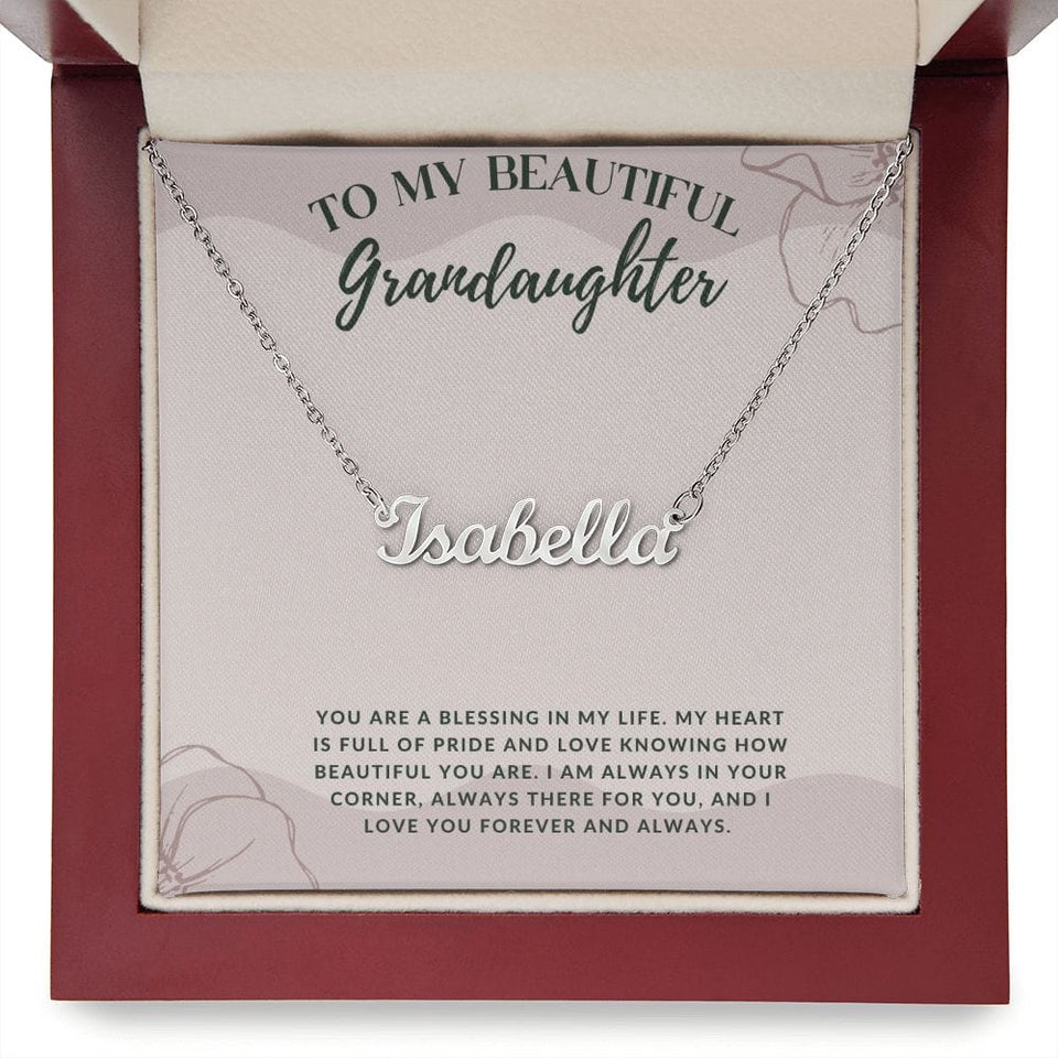 Jewelry Custom Name Necklace For My Grandaughter