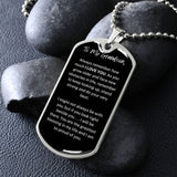 Jewelry Dog Tag For My Grandson ( I LOVE YOU )