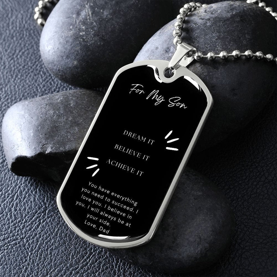 Jewelry Dog Tag For My Son