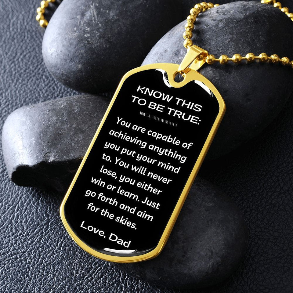 Jewelry Know This Dog Tag For My Son