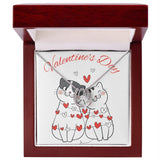 Jewelry Luxury Box w/LED Lucky In Love Necklace For My Valentine