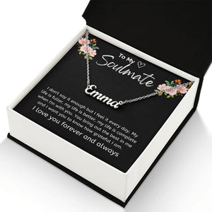 Jewelry Personalized Name Necklace For My Soulmate