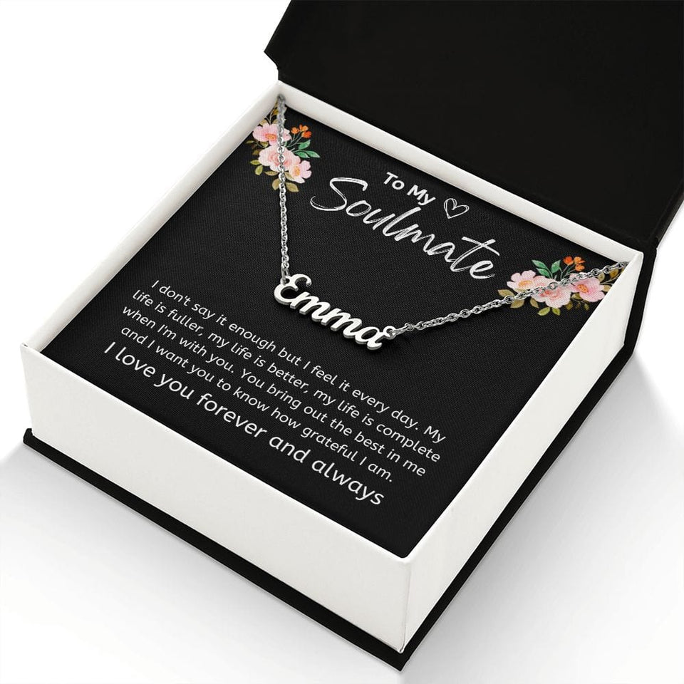 Jewelry Personalized Name Necklace For My Soulmate
