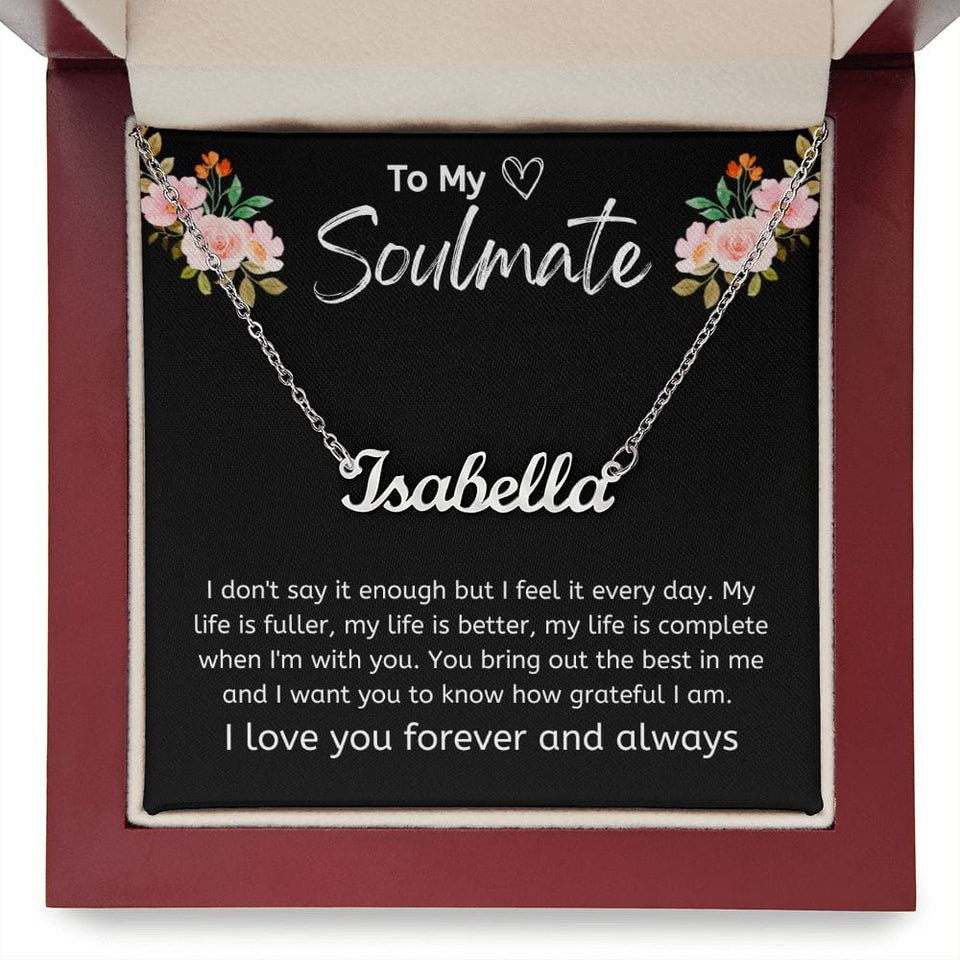Jewelry Personalized Name Necklace For My Soulmate