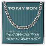 Jewelry Stainless Steel / Standard Box Cuban Link Chain For My Son