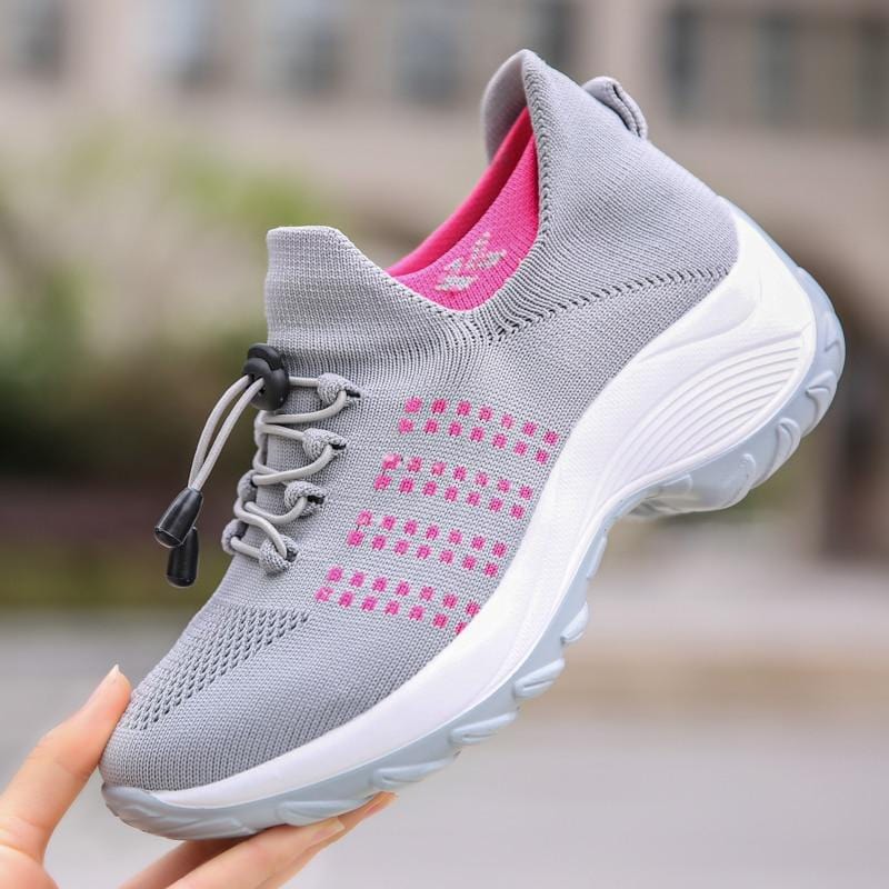 Sneakers Gray Pink / 3 Orthopaedic Sneakers - Sienna
