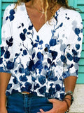 Tops Women Long Sleeve Casual Floral Shirts & Tops